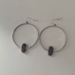Genuine Kendra Scott Silver Earrings